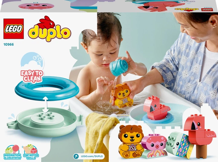 Zestaw klocków LEGO DUPLO My First Zabawa w kąpieli: Pływająca wyspa ze zwierzątkami 20 elementów (10966) - obraz 6