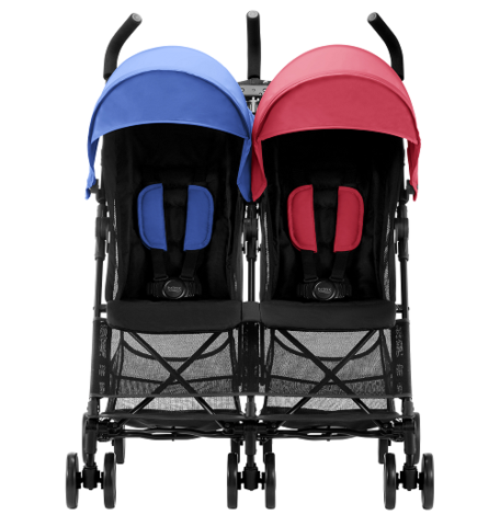 Прогулянкова коляска Britax Holiday Double (Red/Blue Mix) - зображення 2