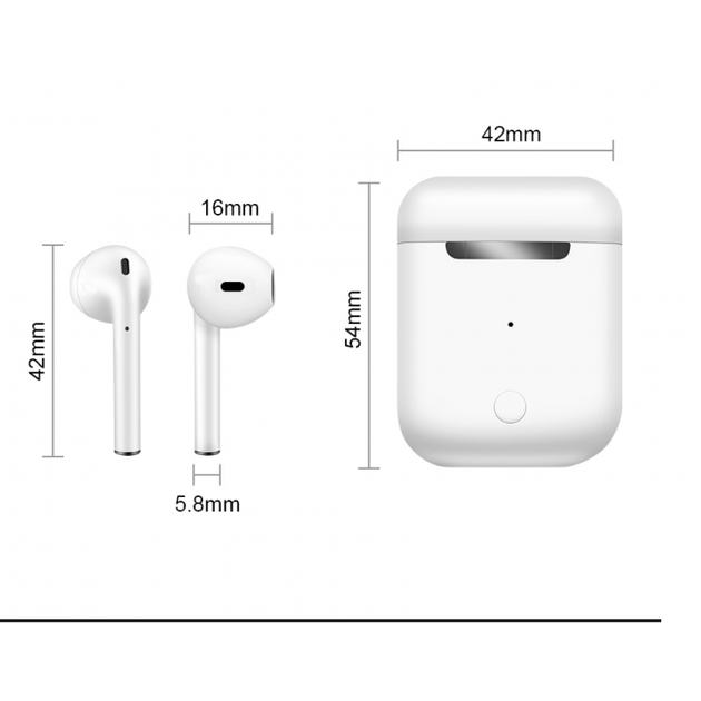Беспроводные сенсорные Bluetooth наушники i12-TWS - изображение 3