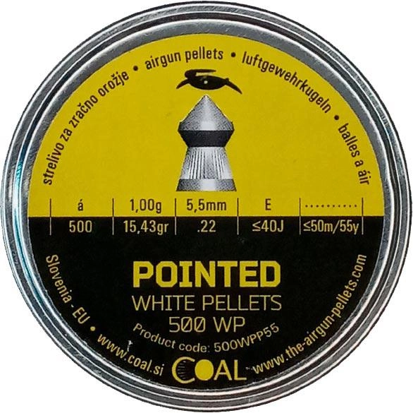 Пули пневматические Coal Pointed 5.5 калибр 500 шт (39840022) - изображение 1