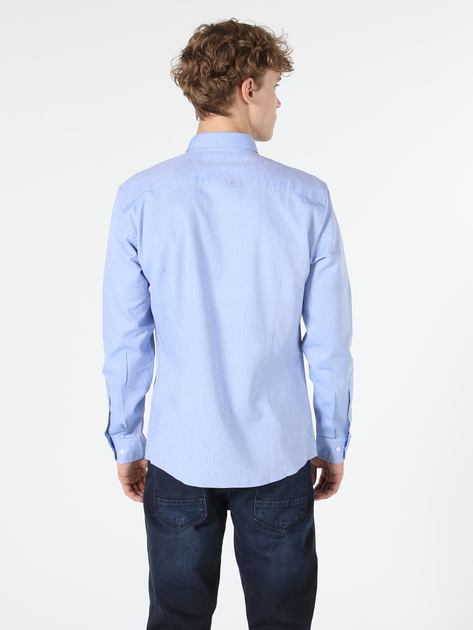 Рубашка хлопковая мужская Colin's CL1048576BLU XL Dark Blue 
