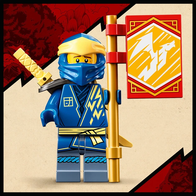 Zestaw klocków LEGO NINJAGO Smok gromu Jaya EVO 140 elementów (71760) - obraz 7