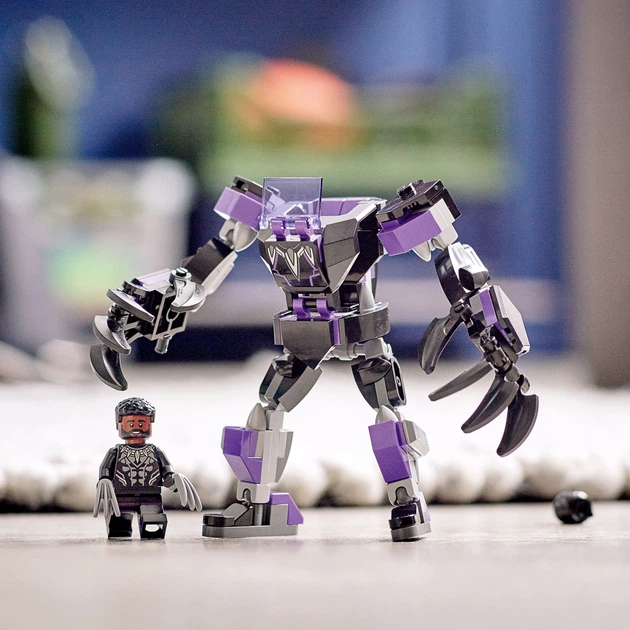 Zestaw klocków LEGO Super Heroes Marvel Czarna Pantera: robot 125 elementów (76204) - obraz 5