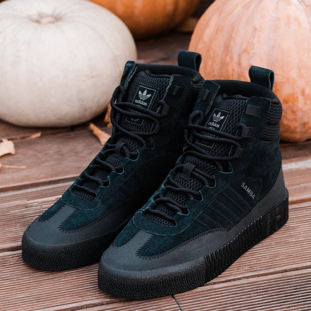 Женские ботинки высокие Adidas Samba Boot W GZ8107 40 (6.5 UK) 25 см  Cblack/Cblack/Cblack (4064047144154) – Оригинальная обувь | ROZETKA