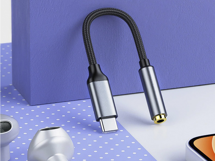Звуковая карта BauTech ЦАП адаптер переходник USB Type C к Jack 3.5 мм (Type-C AUX) для телефона планшета Черный (1010-506-00) - изображение 4
