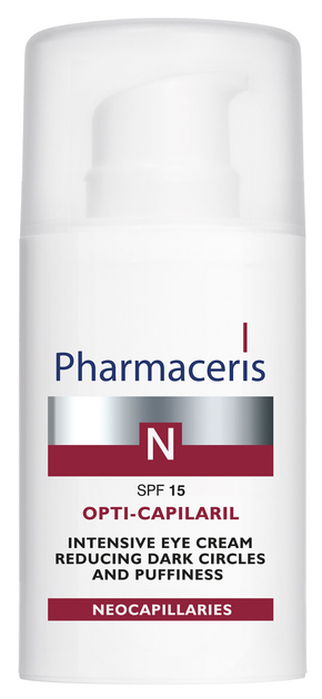 Интенсивный крем уменьшающий отеки и круги под глазами Pharmaceris N Opti-Capilaril SPF15 15 мл (5900717152915) - изображение 1