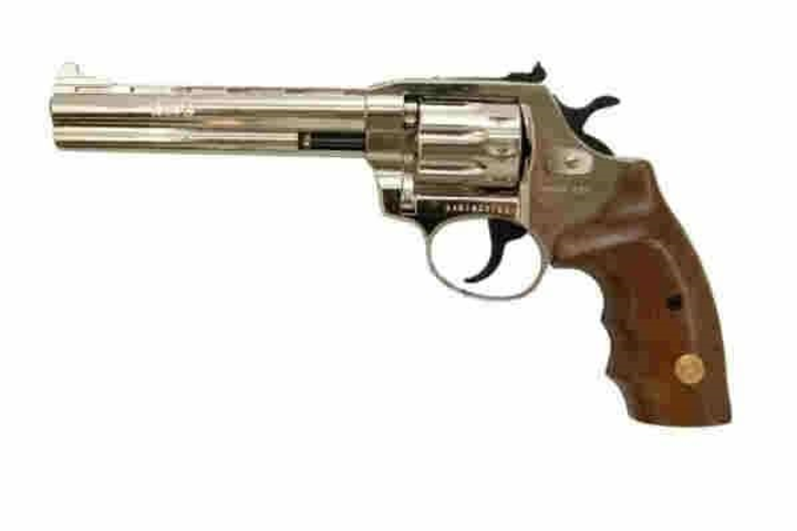 Револьвер флобера Alfa mod.461 4 мм никель/дерево ( 144927/9 ) - изображение 1