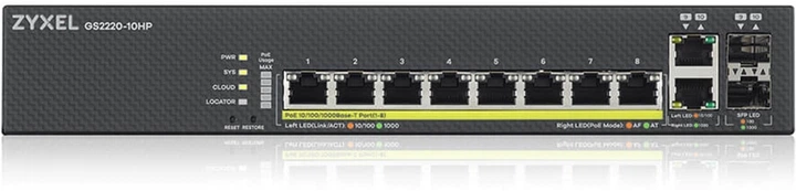 Комутатор Zyxel GS2220-10HP (GS2220-10HP-EU0101F) - зображення 3