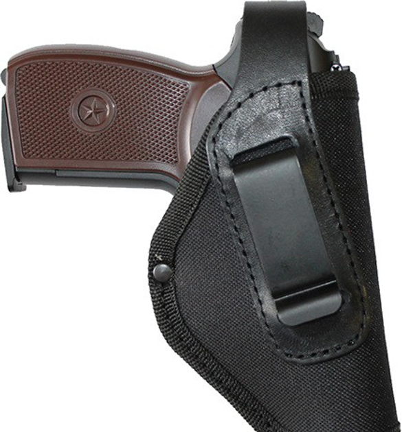 Кобура поясная для пистолета Макарова со скобой для скрытого ношения 100 К-4 Черный - изображение 1