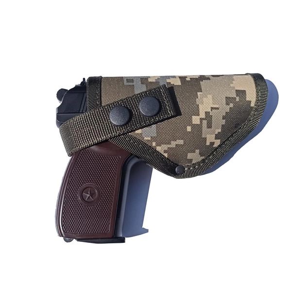 Кобура поясная для пистолета Макарова со скобой для скрытого ношения Пиксель 100 К-4п Хаки - изображение 1