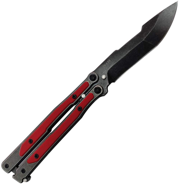 Нож-бабочка Mr. Blade MadCap Red Black Stonewash - изображение 2