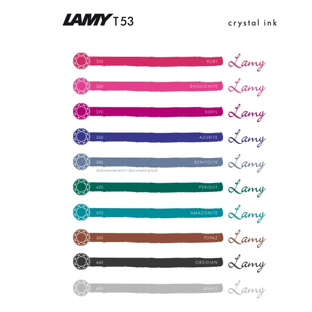 Чорнила Lamy Crystal T53 Rhodonite 260 (30 мл) (4014519706809) - Фото 2 Чорнила Lamy Crystal T53 Rhodonite 260 (30 мл) (4014519706809) - изображение 2