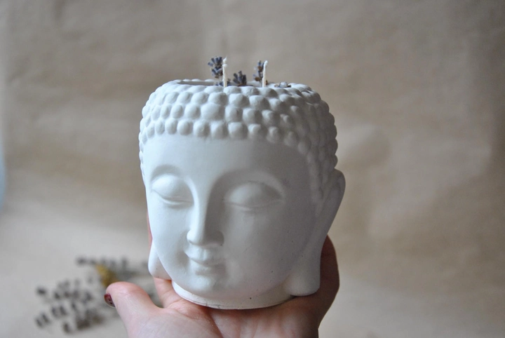 Соевая свеча Будда 12 см - изображение 2