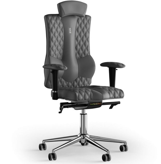 Акція на Крісло Kulik System Elegance Сіре (10-901-WS-MC-0206) від Rozetka
