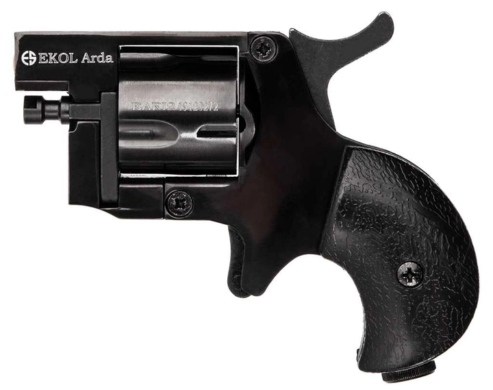 Шумовой револьвер Ekol Arda Matte Black (8 мм, пистолетный) - зображення 1