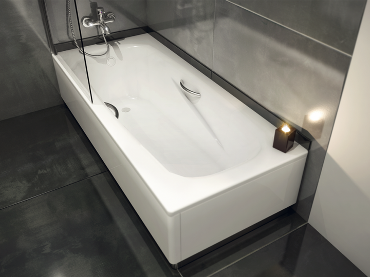 Ванна стальна Koller pool 2.8 мм 170х75 Deline з ручками - зображення 3