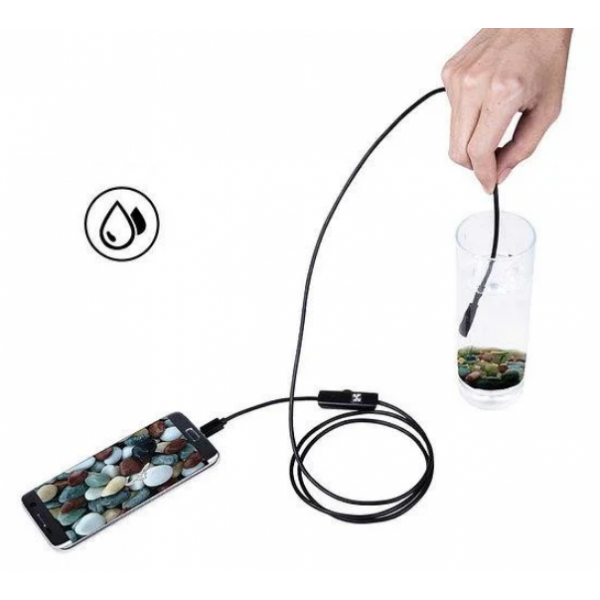 Камера эндоскоп с кабелем на 2 метра 7 мм USB/micro USB с подсветкой VT - изображение 2