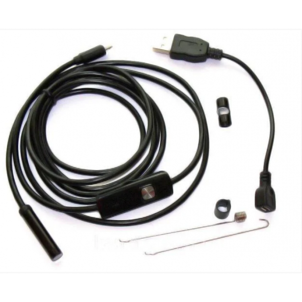 Камера эндоскоп с кабелем на 2 метра 7 мм USB/micro USB с подсветкой VT - изображение 4