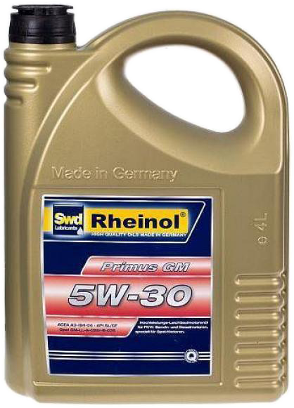 Rheinol Primus GM 5W-30 5 л (31225,580) - Фото 1 Rheinol Primus GM 5W-30 5 л (31225,580) - изображение 1
