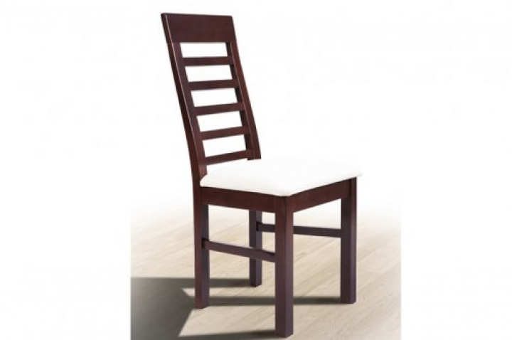 Деревянный стул сиденье и спинка из ткани
