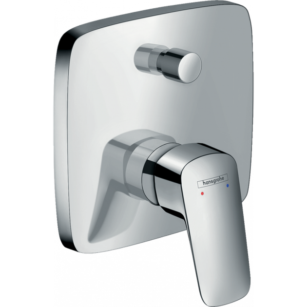 Внешняя часть смесителя без скрытой части HANSGROHE LOGIS хром латунь 155x155мм 71405000 - Фото 1 Внешняя часть смесителя без скрытой части HANSGROHE LOGIS хром латунь 155x155мм 71405000 - изображение 1