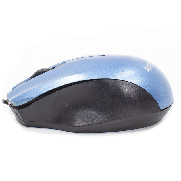 Компьютерная мышь Apedra M4 Blue проводная юсб оптическая 1000 DPI 3 кнопки для работы офиса (K/OPT2_3221-9342) - изображение 6