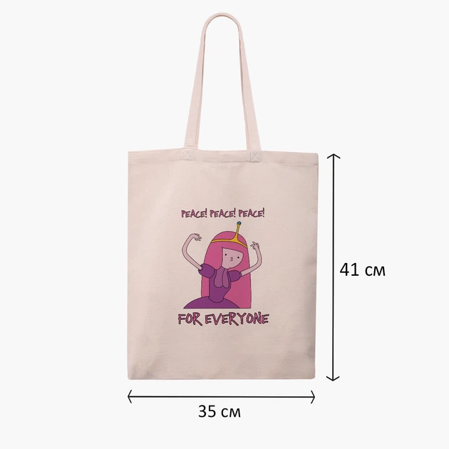 Эко сумка шоппер Время приключений Принцесса бубльгум (Adventure Time Princess Bubblegum) (9227-1576) 41x35 см Бежевый - Фото 5 Эко сумка шоппер Время приключений Принцесса бубльгум (Adventure Time Princess Bubblegum) (9227-1576) 41x35 см Бежевый - изображение 5