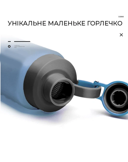 Пляшка для води CASNO 1500 мл KXN-1237 Синя - зображення 6