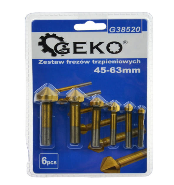 Набор фрез 45-63 мм 6 единиц GEKO G38520 - Фото 3 Набор фрез 45-63 мм 6 единиц GEKO G38520 - изображение 3