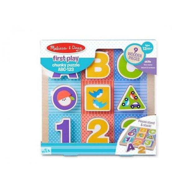 Melissa and doug abc and sales 123 puzzle