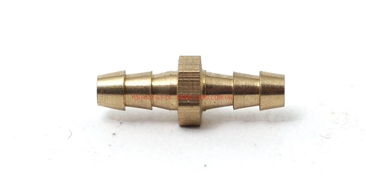 Штуцер ялинка латунь 3,2 мм для з'єднання пневматичних шлангів China LU-01416 - зображення 1