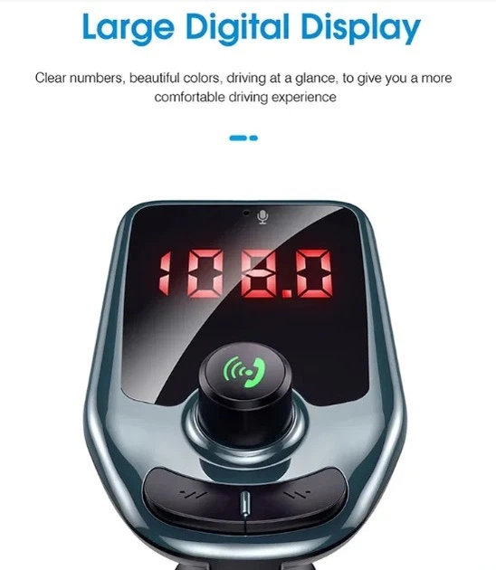 Автомобильный FM-модулятор трансмиттер UKC D5 Bluetooth - Фото 6 Автомобильный FM-модулятор трансмиттер UKC D5 Bluetooth - изображение 6