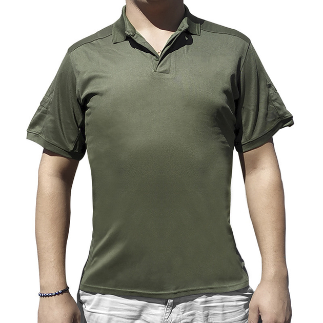 Чоловічі футболки для полювання та риболовлі Lesko A817 Green S формена тактична з коротким рукавом (K/OPT2_4855-15835) - зображення 1