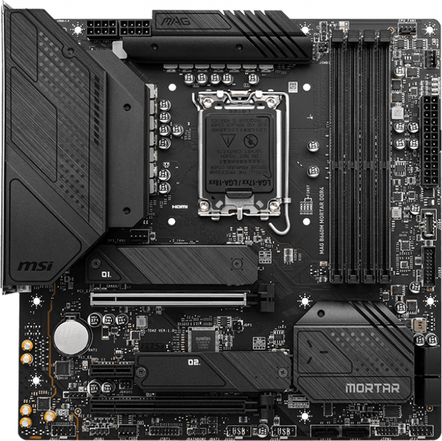 Материнская плата MSI MAG B660M Mortar DDR4 (s1700, Intel B660