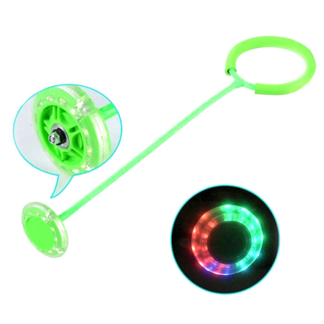 Нейроскакалка на одну ногу со светящимся роликом - Зеленая – фото ...