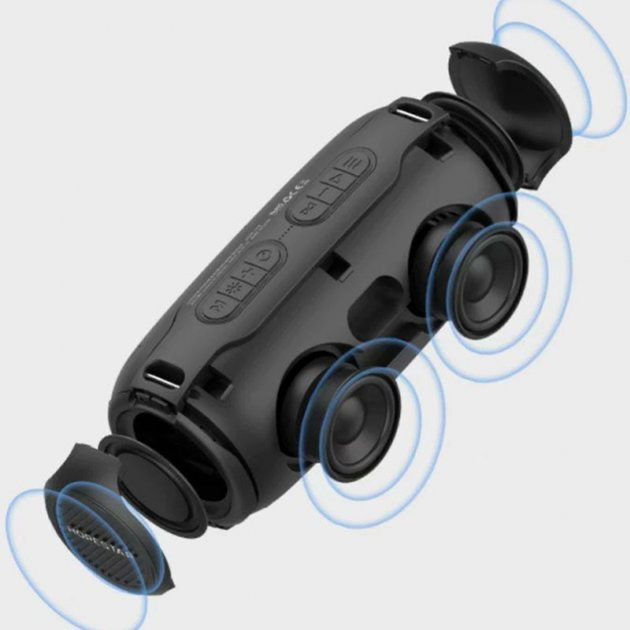 Портативная колонка Bluetooth с подсветкой HOPESTAR H48 Черный беспроводная акустика блютуз - Фото 2 Портативная колонка Bluetooth с подсветкой HOPESTAR H48 Черный беспроводная акустика блютуз - изображение 2