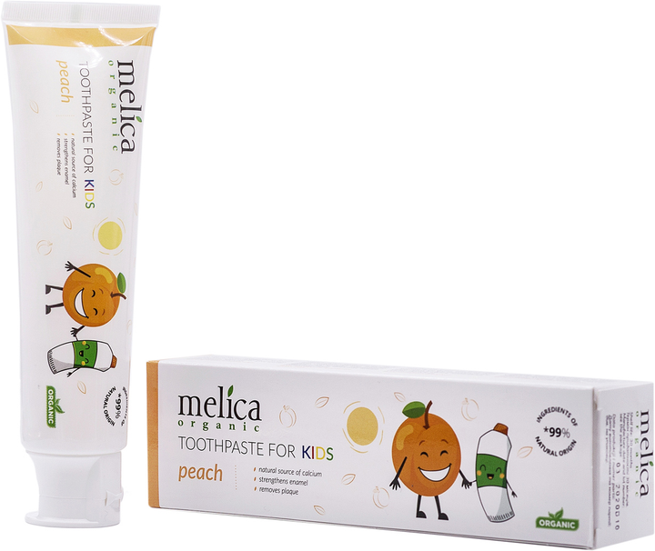 Зубна паста Melica Organic Персик 100 мл (4770416003617) - зображення 1