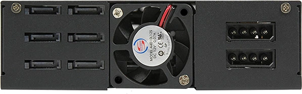Бекплейн Chieftec 1x5.25« - 6x2.5» HDDs Hot-Swap Metal (CMR-625) - зображення 2
