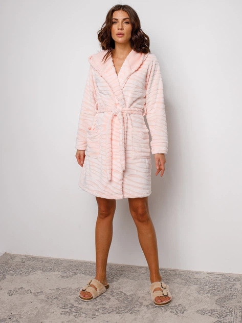 Халат BARWA garments 0227 M Шиншилла/Персик (2110002272270) - изображение 3