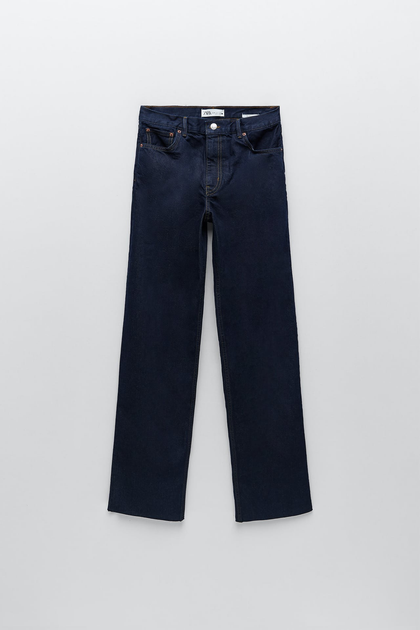 Джинсы прямого кроя Zara ZW The Trevor 36 темно синий 6840