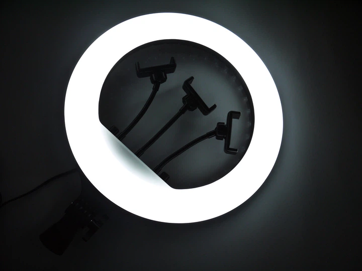 Кільцева LED лампа RL-14 36см 220V 1 крепл.тел. + пульт + чохол DMT - зображення 7
