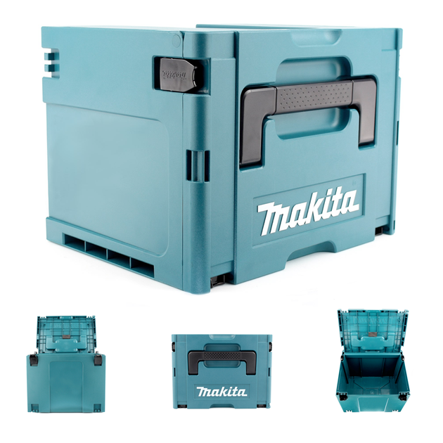 Універсальний кейс Makita Makpac 4 821552-6 (395x295x315 мм) для транспортування (6755) - Фото 2 Універсальний кейс Makita Makpac 4 821552-6 (395x295x315 мм) для транспортування (6755) - зображення 2