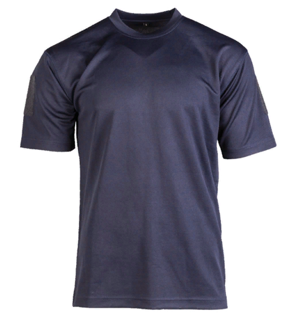 Тактична потовідвідна футболка Mil-tec Coolmax Колір темно-синій розмір 3XL (11081003_3XL) - зображення 1