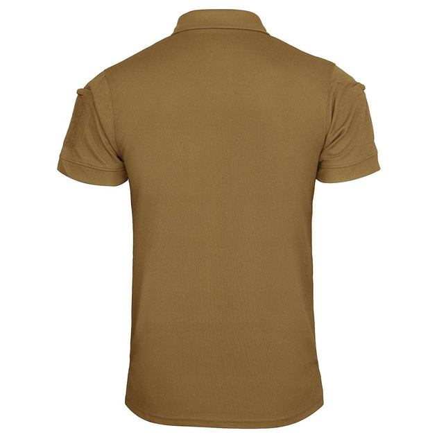 Тактическая потоотводящая футболка-поло Mil-tec Coolmax койот размер 2XL (10961019_2XL) - изображение 2