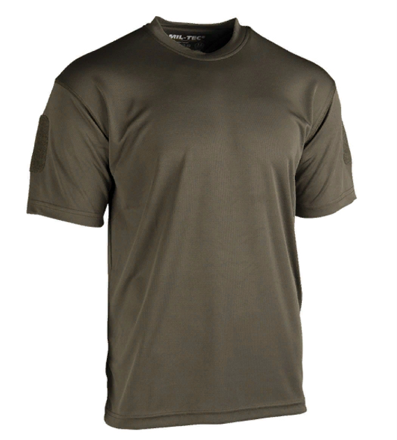 Тактическая потоотводящая футболка Mil-tec Coolmax цвет олива размер XL (11081001_XL) - изображение 1