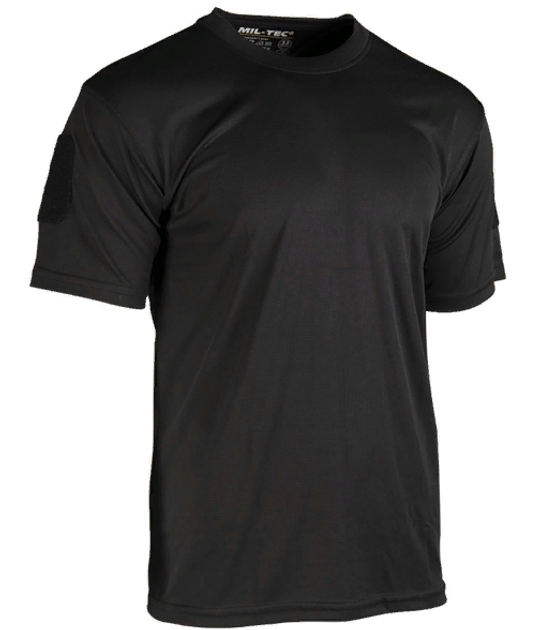 Тактична потовідвідна футболка Mil-tec Coolmax Колір Чорний Розмір L (11081002_L) - зображення 1