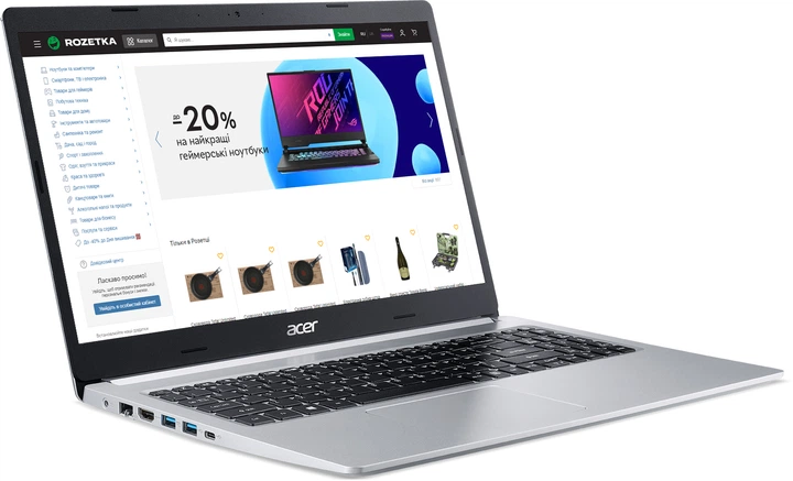Ноутбук Acer Aspire 5 A515-45G-R7C8 (NX.A8CEU.00K) Pure Silver