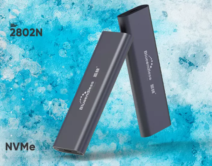 Зовнішня кишеня Blueendless 2802N для NVMe (PCIe) M2 SSD USB 3.1 Gen 2 Type-C - зображення 10