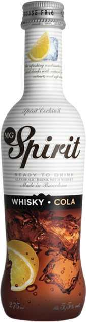 Напиток алкогольный MG Spirit WHISKY COLA 0.275 л 5.5% (8411640001074) - изображение 1