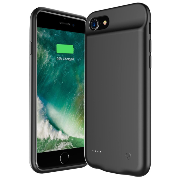 Чохол акумулятор AmaCase для iPhone XS Max Чорний (4000 мАг) - зображення 5